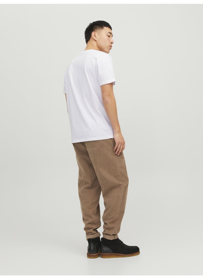 Crew Neck Logo Printed T-Shirt-Corplogo