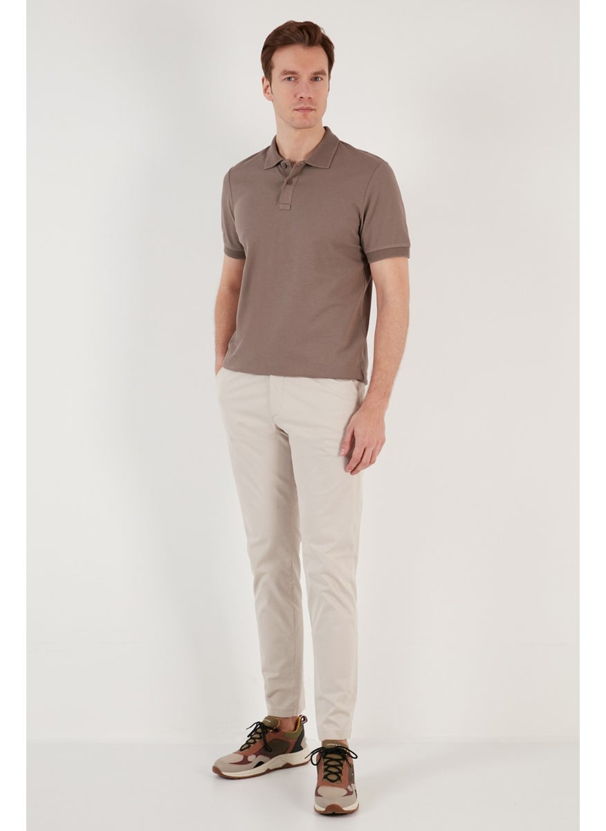 Cotton Regular Fit Buttoned Polo Collar T Shirt Men's Polo Collar T Shirt 5902739