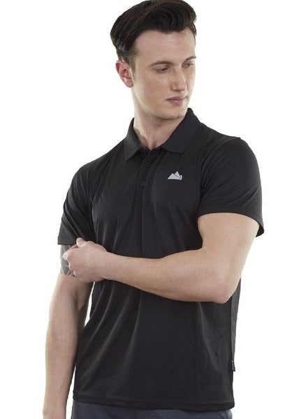 Horizons Ultra Dry Men's Polo T-Shirt Black-3xl