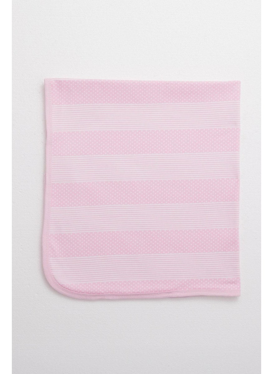 Newborn Baby Blanket Polka Dot Pattern Standard, Pink