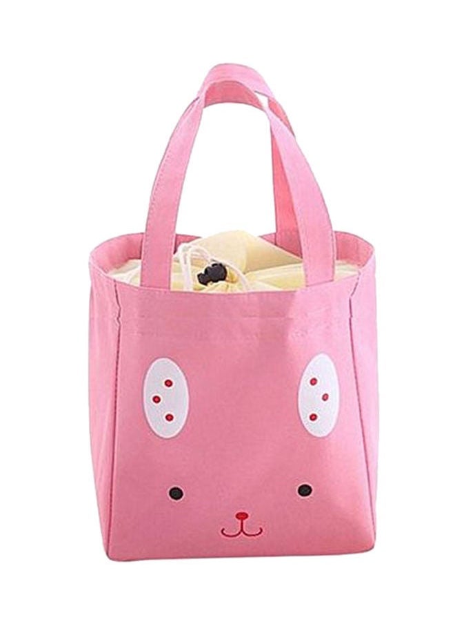 Canvas Storage Lunch Bag 19 cm Pink
