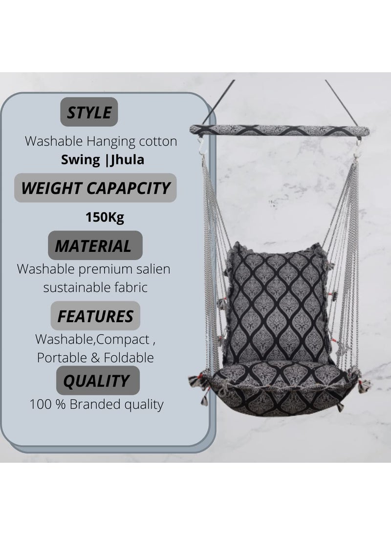 Kkriya Home Decor SwingJhula for Home Balcony Kids Room Indoor Outdoor Weight Capacity 150Kg Made in India
