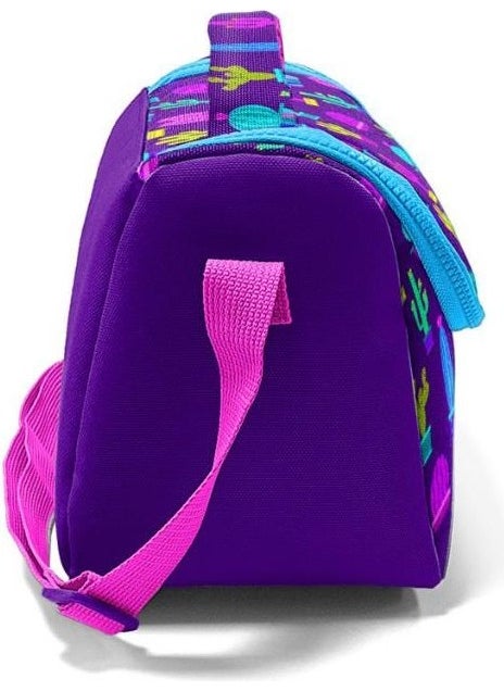 Kids Purple Pink Cactus Patterned Thermo Lunchbox 11802