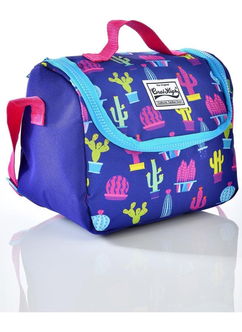 23108 Cactus Patterned School Bag Set of 3