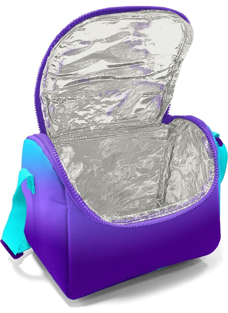 Kids Turquoise Purple Color Transition Thermo Lunch Box 11763
