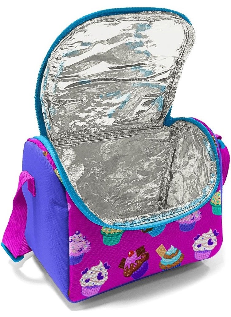 Kıds Kids Lavender Pink Cupcake Patterned Thermo Lunchbox 11817