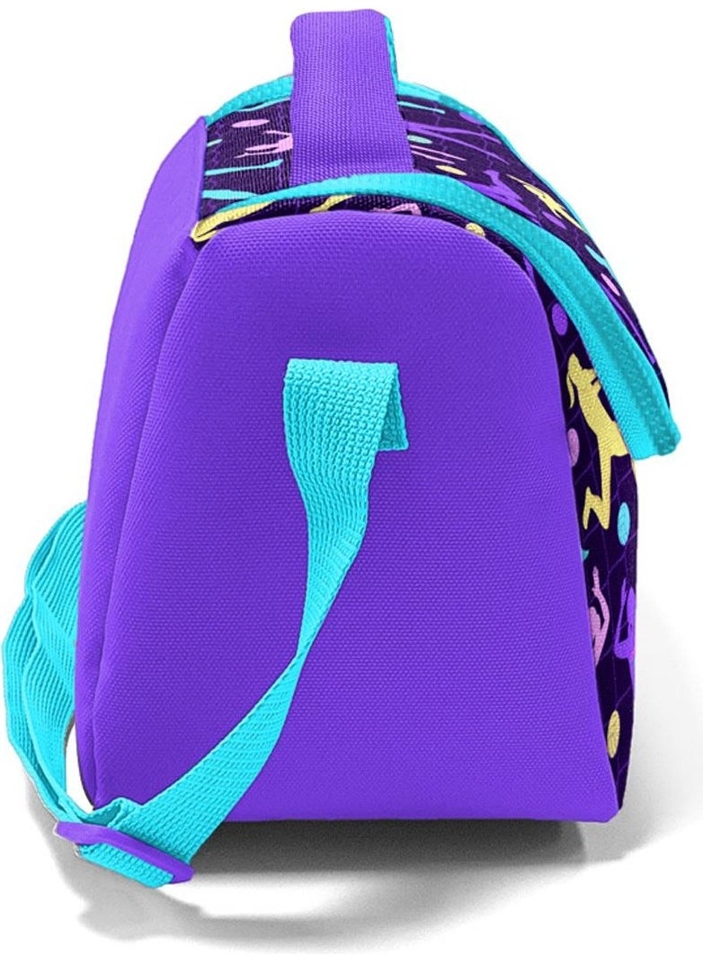 Kids Purple Volleyball Patterned Thermo Lunchbox 11776
