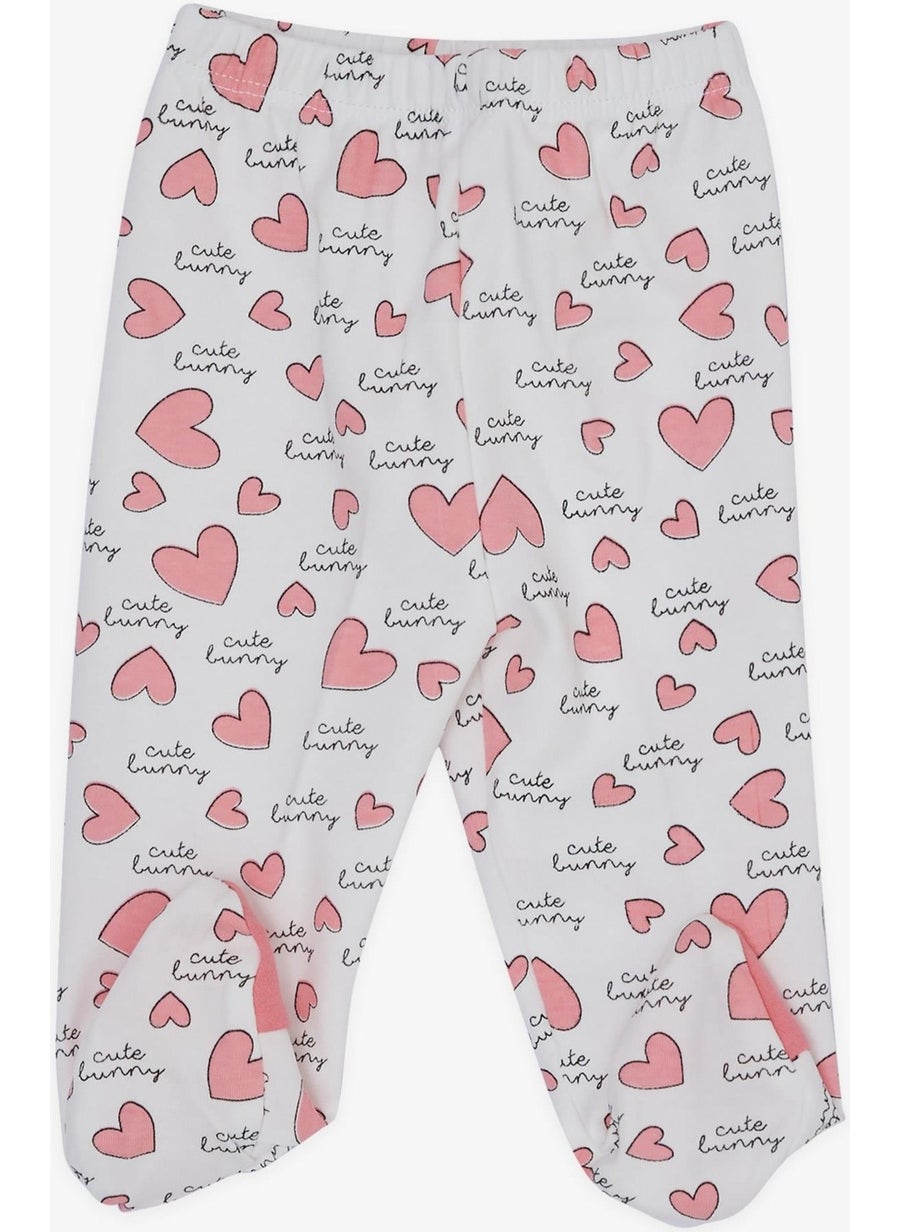 Baby Girl Hospital Release Pack of 10 Heart Embroidered 0-, Ecru