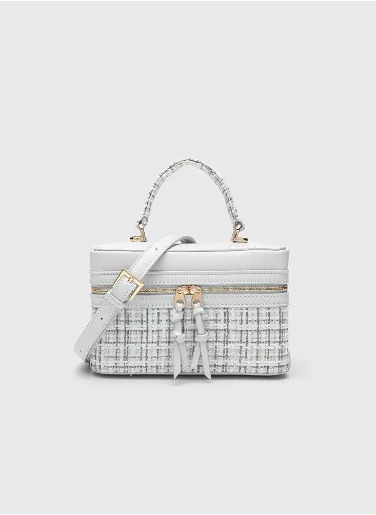 Elegant Zipper Top Handle Bag
