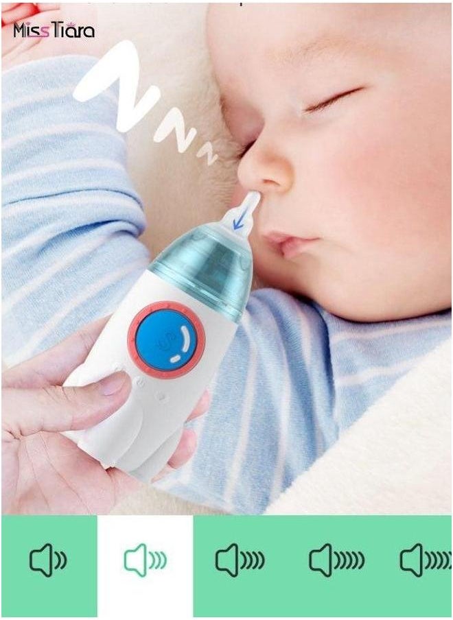Rechargeable Automatic Electric Baby Nasal Aspirator-Nasal Mucus Remover for Kids With Music And Light Soothing Function