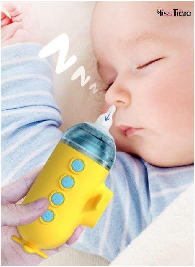 Baby Nasal Aspirator, baby electric nasal aspirator, Healthycare Tools Automatic Nose Clener with 3 Silicone Tips & Levels of Suction Rechargeable Portable (Yellow)