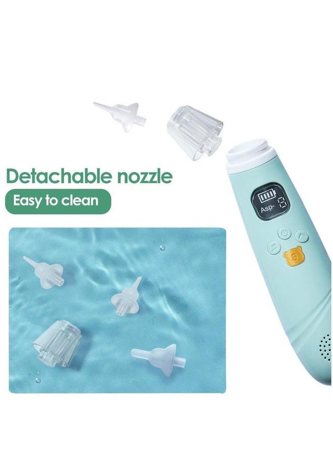 Automatic Baby Nasal Aspirator Vacuum Cleaner For Infant Safety Electric Silent Waterproof LED Screen Display