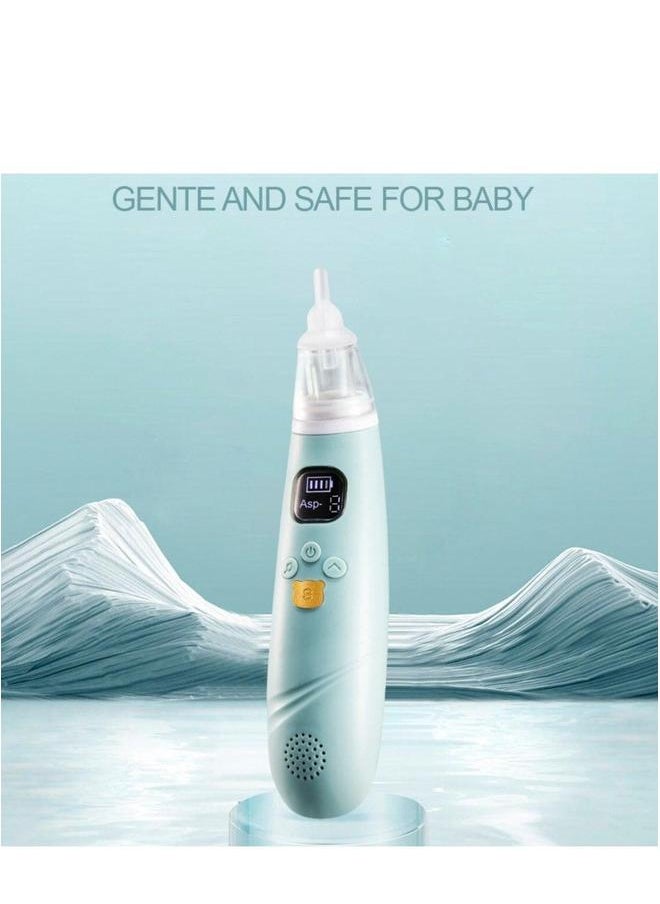 Automatic Baby Nasal Aspirator Vacuum Cleaner For Infant Safety Electric Silent Waterproof LED Screen Display