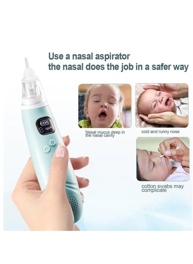 Automatic Baby Nasal Aspirator Vacuum Cleaner For Infant Safety Electric Silent Waterproof LED Screen Display