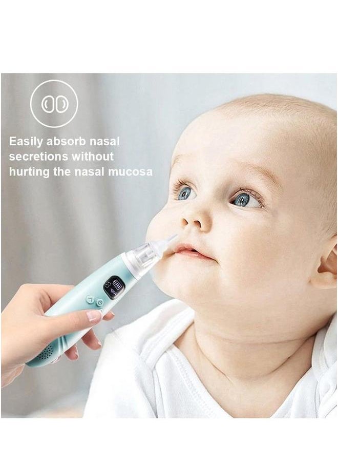 Automatic Baby Nasal Aspirator Vacuum Cleaner For Infant Safety Electric Silent Waterproof LED Screen Display