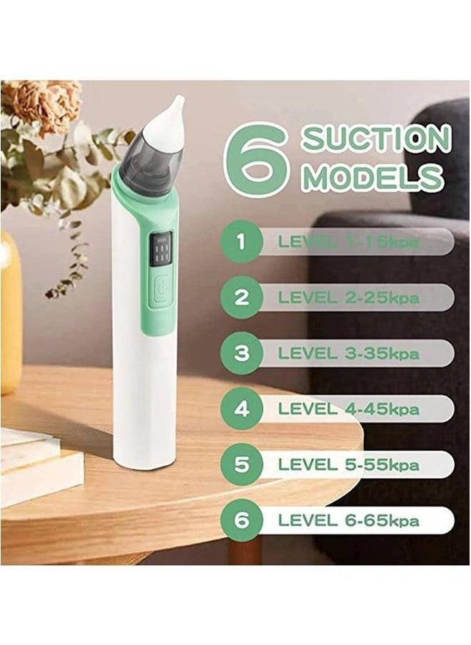 Baby Electric Nasal Aspirator Automatic Nose Cleaner Green