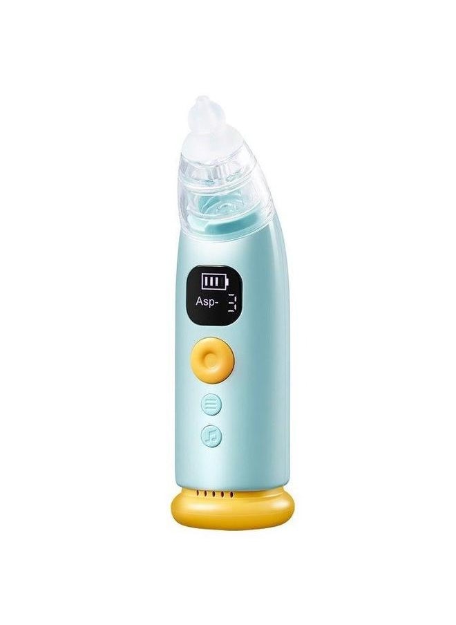 Automatic Baby Nasal Aspirator Vacuum Cleaner For Infant Safety Electric Silent With LED Light Music Rechargeable Nose 3 Tips And 1 Tweezers