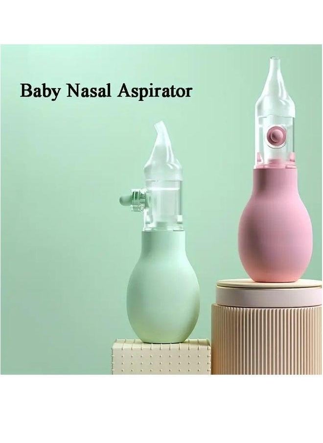 Baby Nasal Aspirator, Newborn Silicone Nose Cleaner, Vacuum Suction