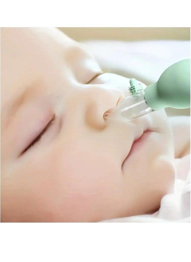 Baby Nasal Aspirator, Newborn Silicone Nose Cleaner, Vacuum Suction