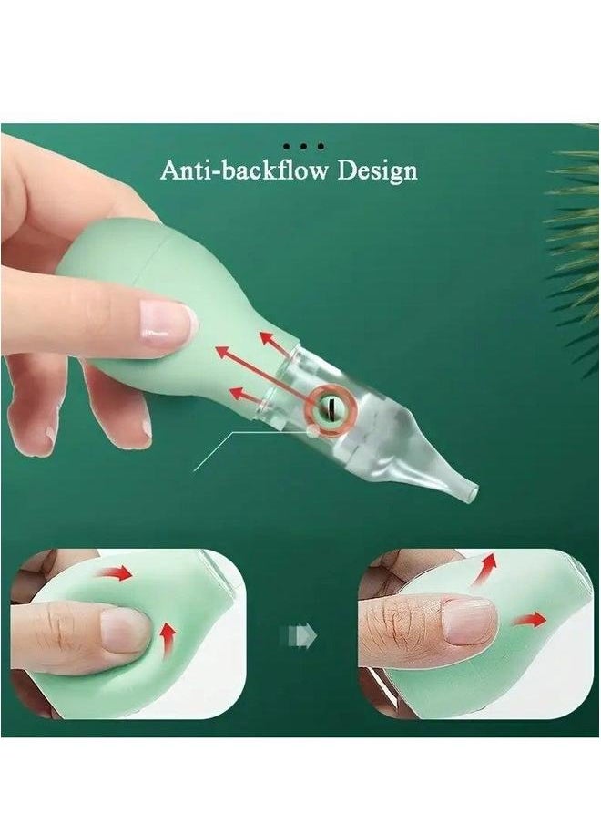 Baby Nasal Aspirator, Newborn Silicone Nose Cleaner, Vacuum Suction