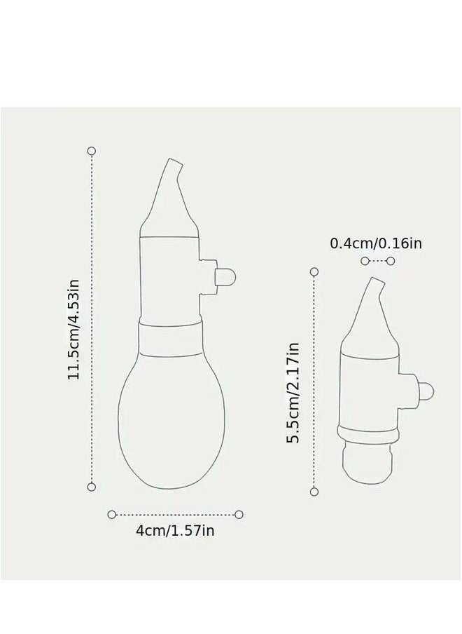 Baby Nasal Aspirator, Newborn Silicone Nose Cleaner, Vacuum Suction