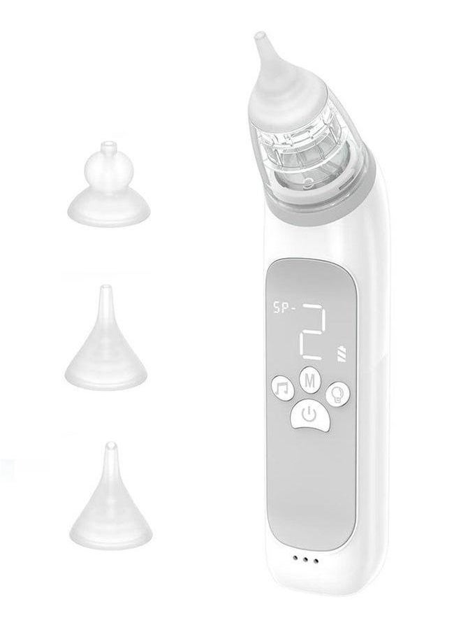 Baby Electric Upgraded Large Flow With 3 Silicone Tips, Suction Levels, Music And Light Soothing Function