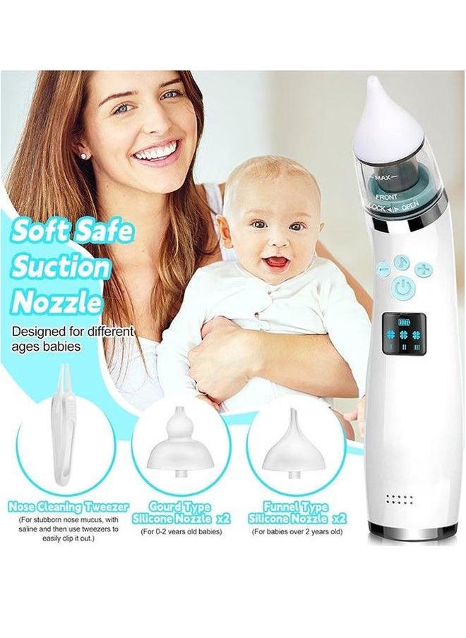 Baby Electric Nasal Aspirator With 4 Snot Suction Nozzles