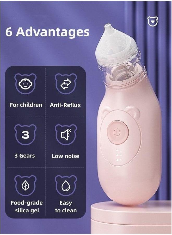 High Quality Automatic Baby Nasal Aspirator with Power Suction Heads Electric Nose Cleaner