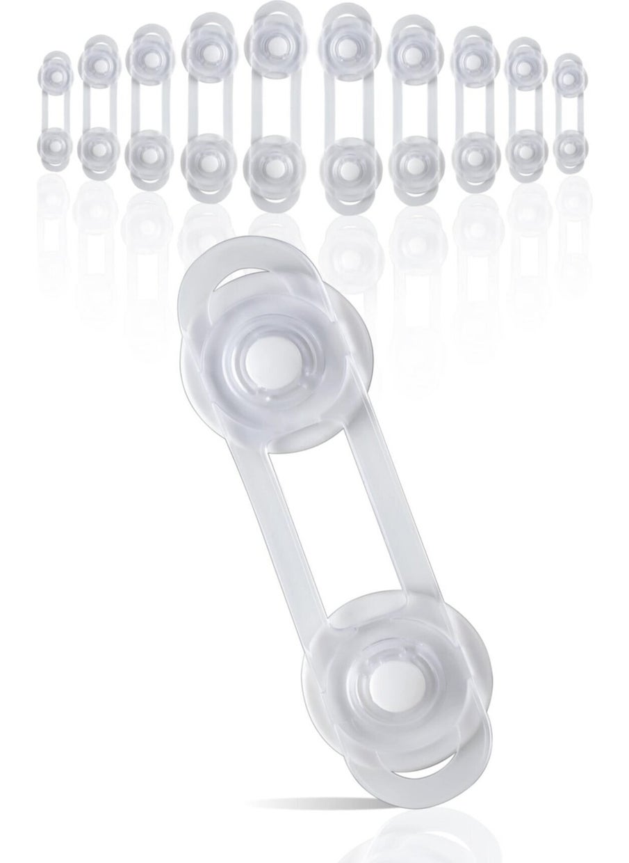 18-Piece Child Safety Lock Set 10 Cabinet Drawer Locks 4 Corner Locks 4 Corner Protective Locks