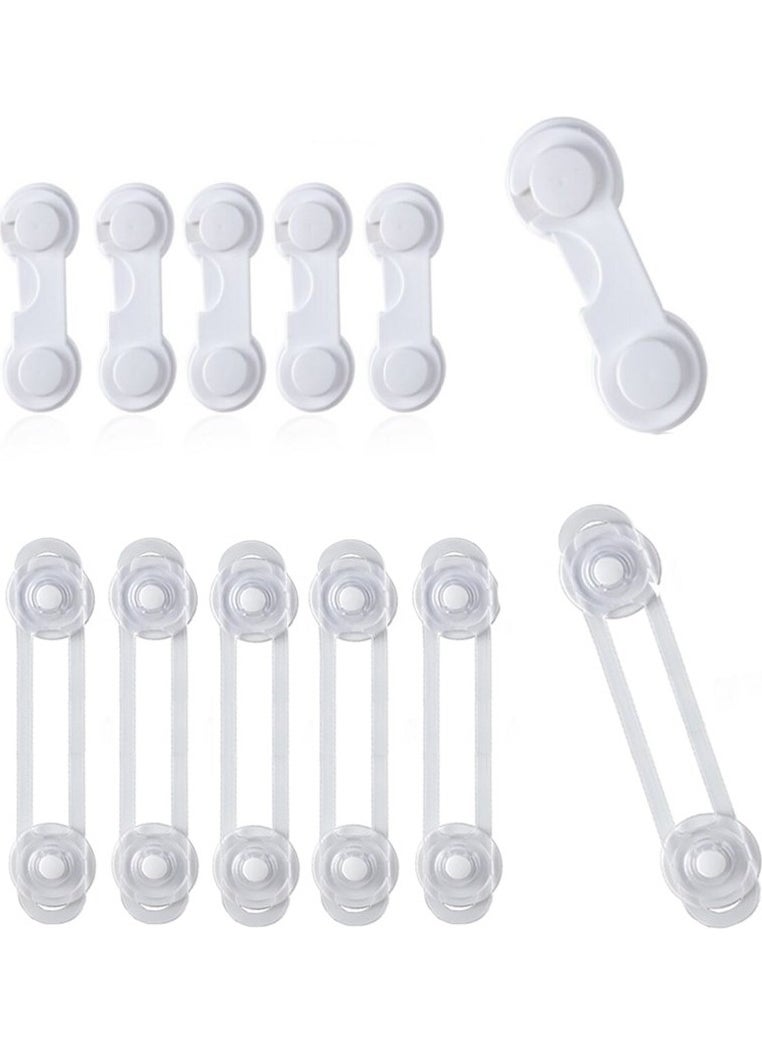 10 Pcs Child Drawer Lock and Cabinet Lock Baby Safety Protection Lock Protective Lock 10 Pcs