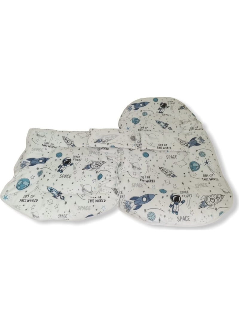 Baby Special 100% Cotton Fabric Newborn Baby Zippered Protective Sleeping Bag Space Pattern