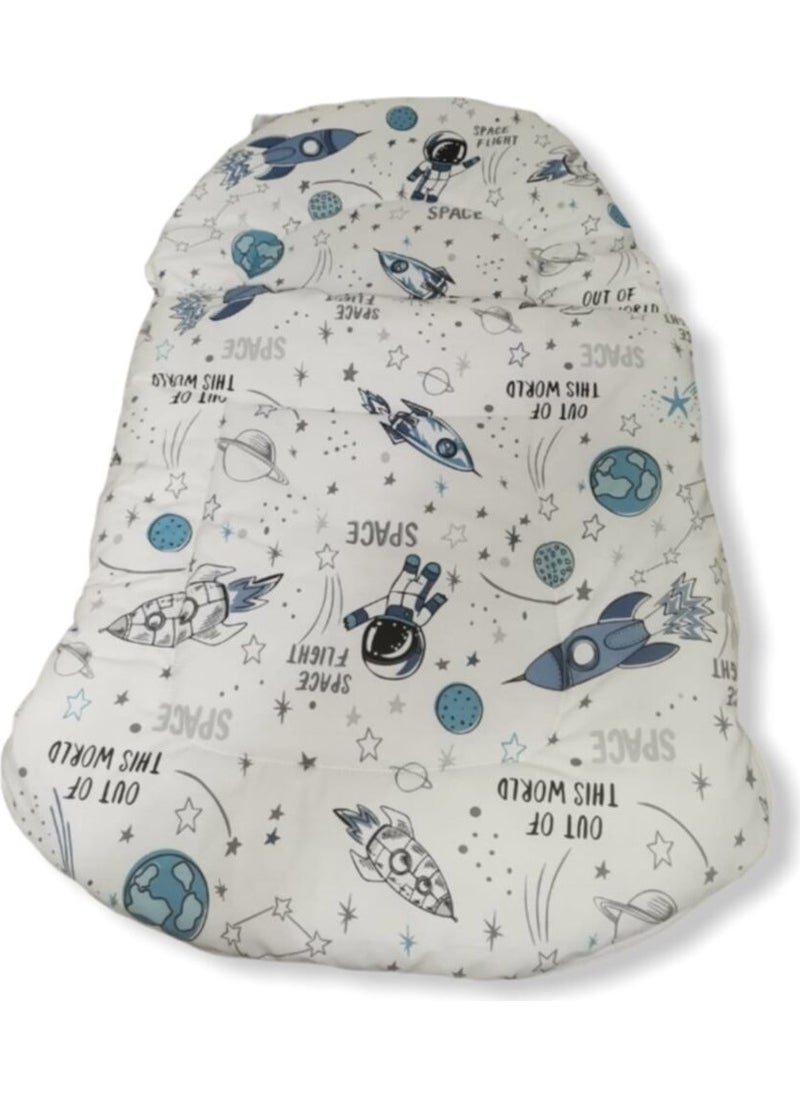 Baby Special 100% Cotton Fabric Newborn Baby Zippered Protective Sleeping Bag Space Pattern