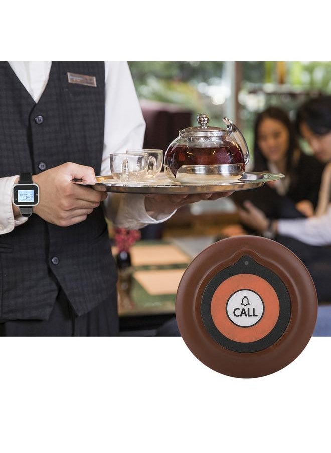 Wireless Caregiver Pager Set Hotel Paging System Smart Call Button 1 Wristwatch 10 Buttons