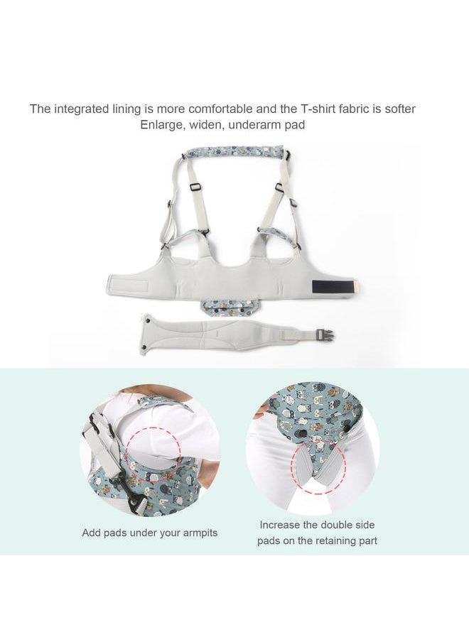 Infant Walking Assistant Harness 20kg Load Capacity Cartoon Pattern Anti Fall Breathable Baby Learning Walk Harness
