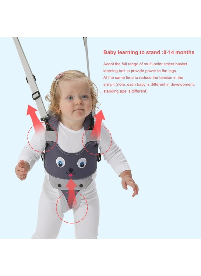 Infant Walking Assistant Harness 20kg Load Capacity Cartoon Pattern Anti Fall Breathable Baby Learning Walk Harness