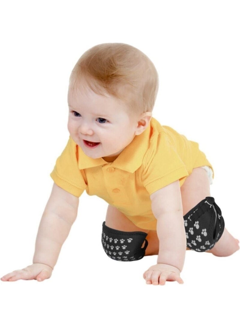 Black Supported Crawling Knee Pad