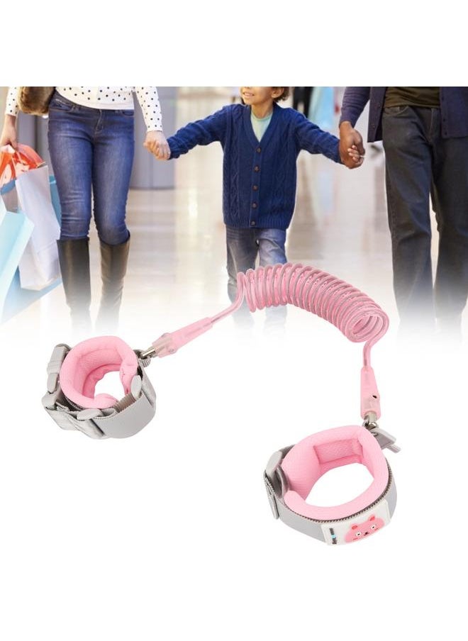 2M Baby Kids Anti-lost Strap Safety Lock Child Walking Harness Wrist Leash (Pink)