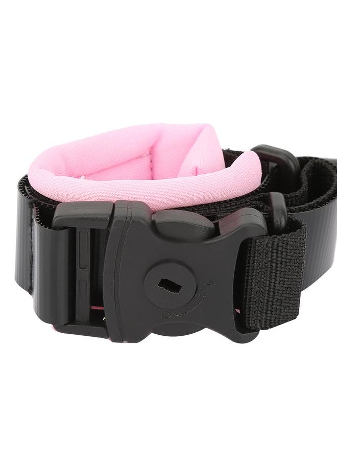 Baby Kids Anti-lost Reflective Strap Safety Lock Child Walking Harness Wrist Leash (Pink 1.5m)