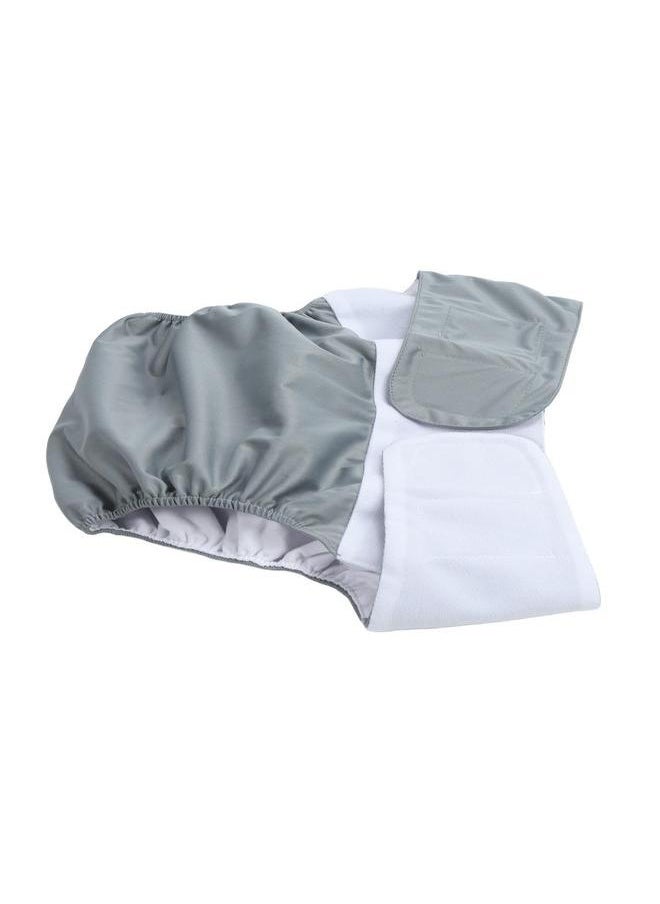 Adult Cloth Diaper Nappy Reusable Washable Breathable Waterproof for Teen The Disabled Gray