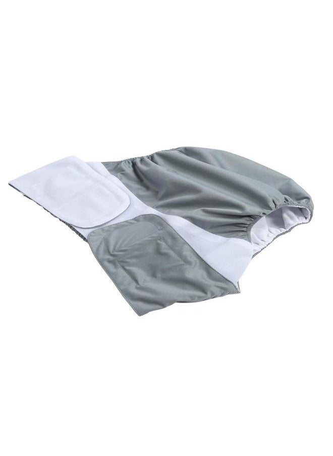 Adult Cloth Diaper Nappy Reusable Washable Breathable Waterproof for Teen The Disabled Gray