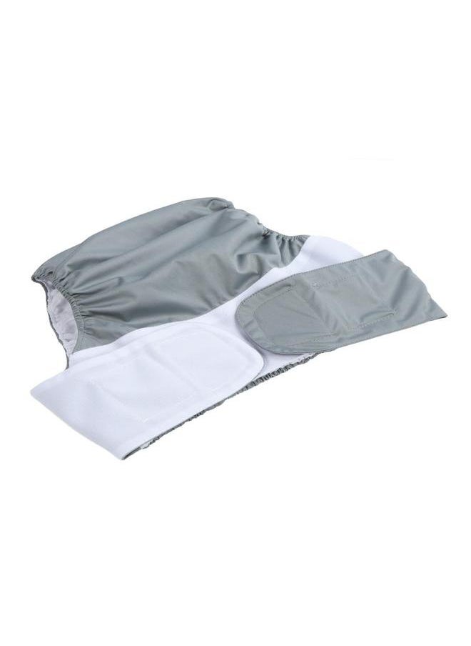 Adult Cloth Diaper Nappy Reusable Washable Breathable Waterproof for Teen The Disabled Gray