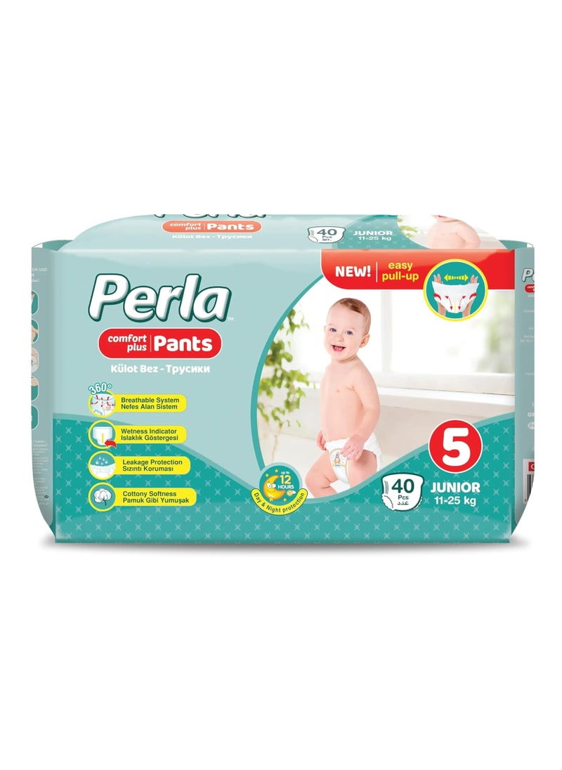 Comfort Plus Diapers - Pants: Size 5, Junior (11 to 25kg), 40 diapers