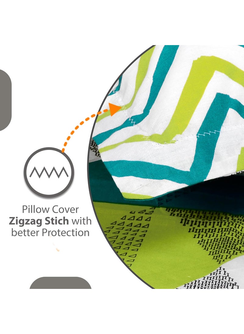 Divine Casa 100 Cotton Bedsheet Set for Double Bed1 Double Cotton Bedsheet 2 Pillow Covers144 TC Breathable WrinkleFree Aesthetic Double Bedsheet Set Serene Tranquil Love Birdmulticolor