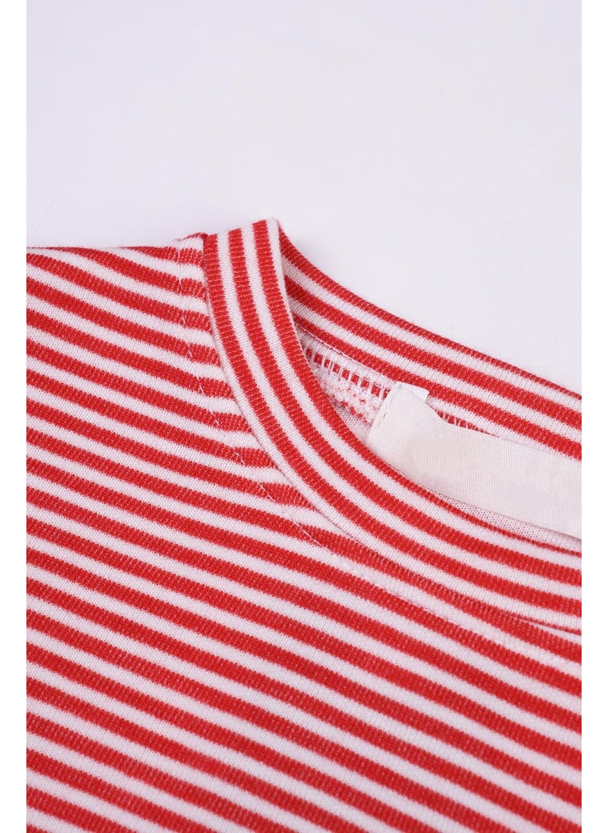 Boy's Striped Tracksuit Set