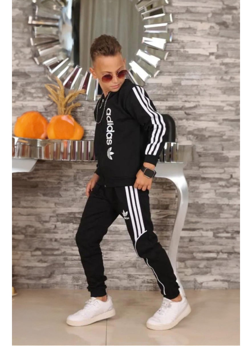 Top and Bottom Boy Tracksuit Set