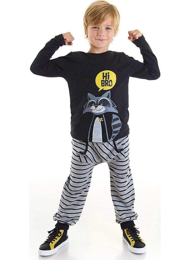 Raccoon Boy T-Shirt Trousers Set