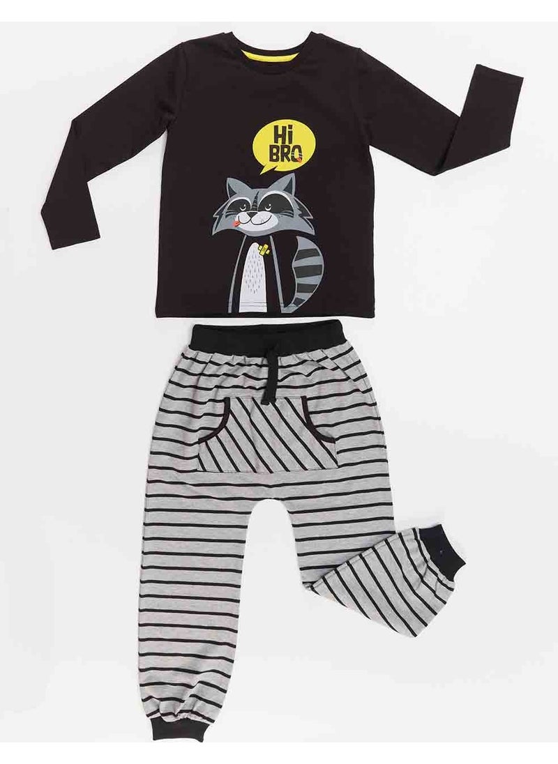 Raccoon Boy T-Shirt Trousers Set