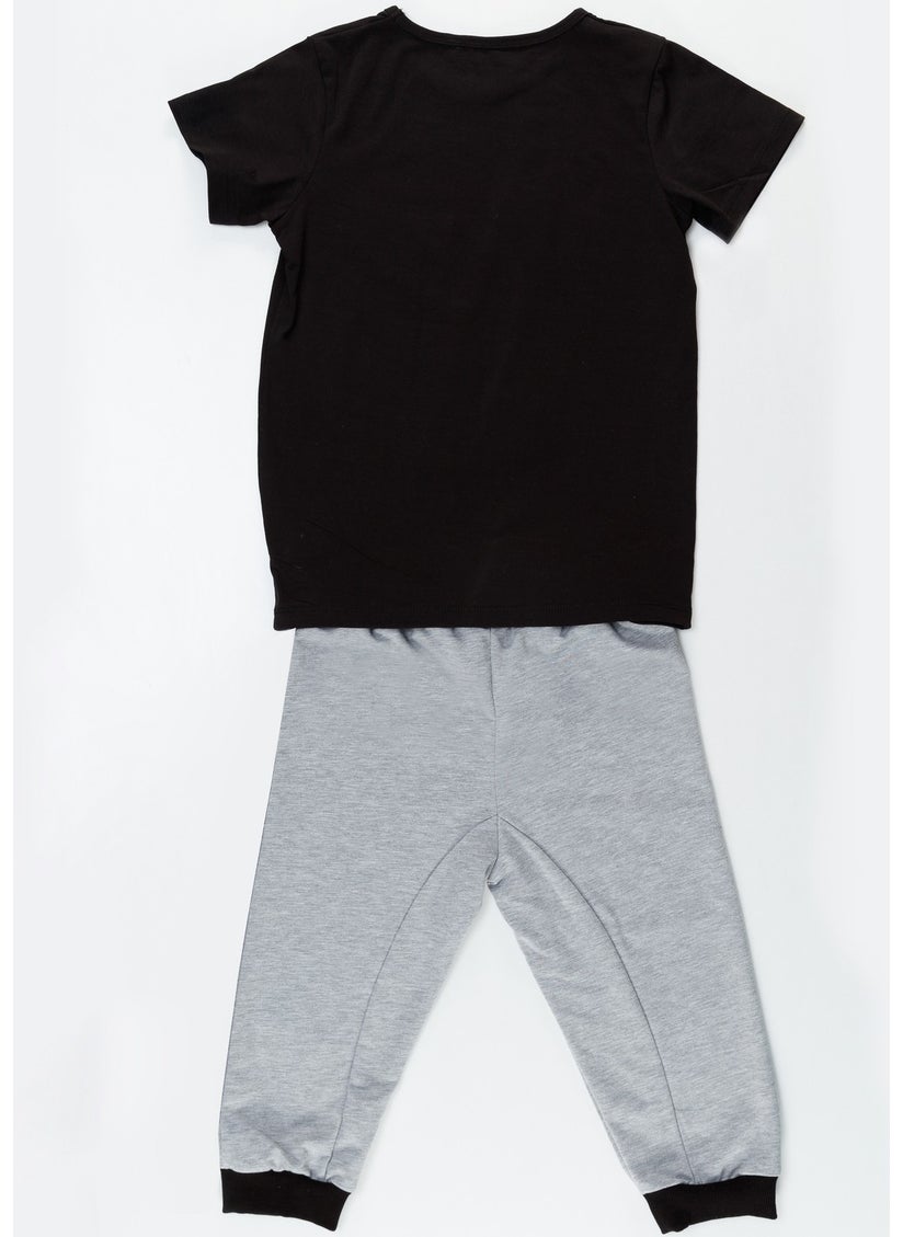 4 Cars Boy T-shirt Capri Shorts Set