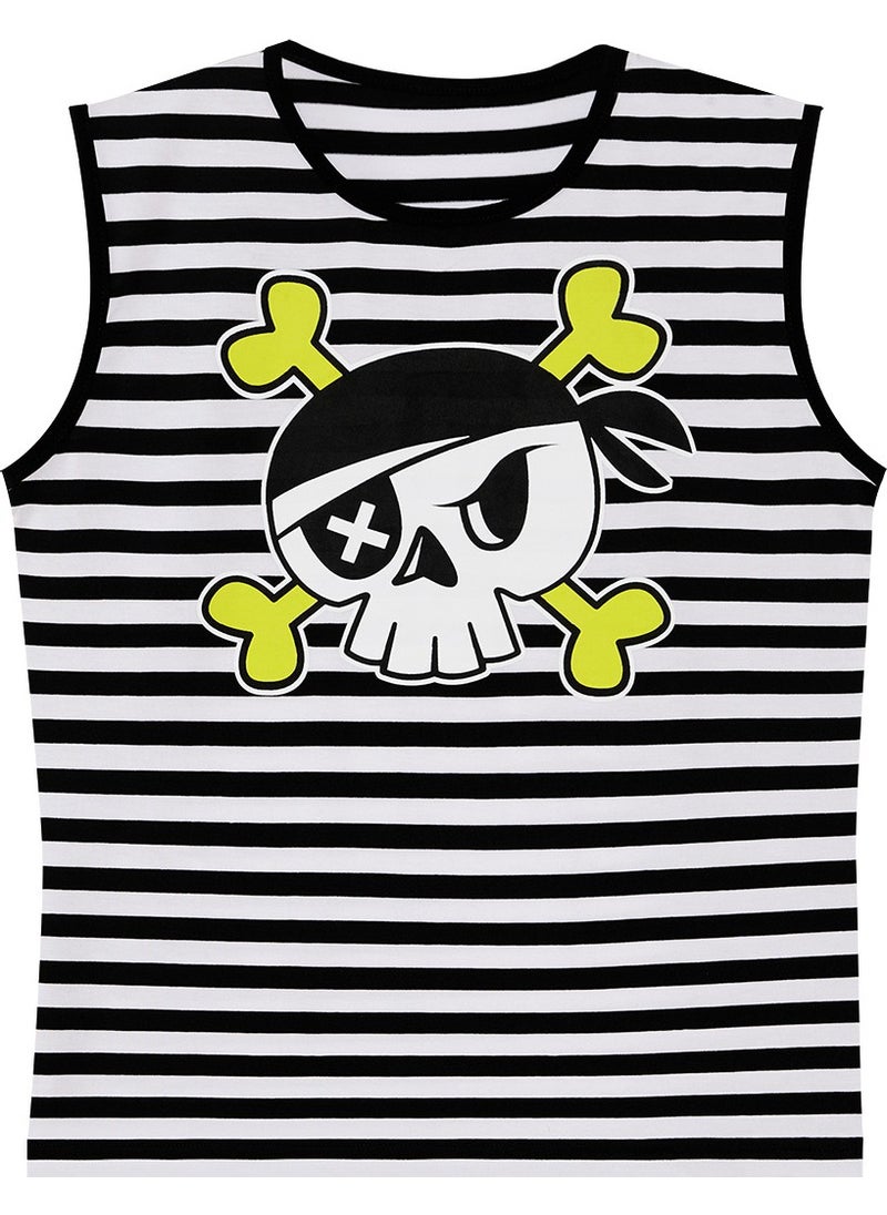 Skull Boy T-Shirt Capri Shorts Set