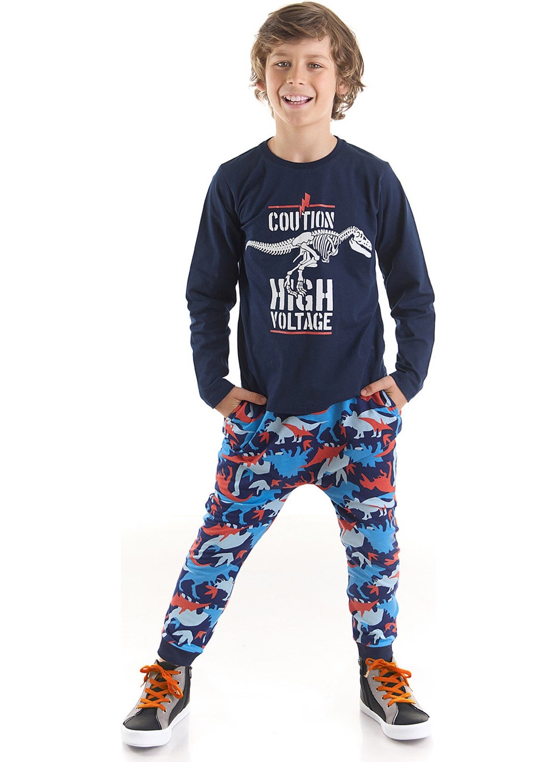 High Voltage Boy T-Shirt Trousers Set